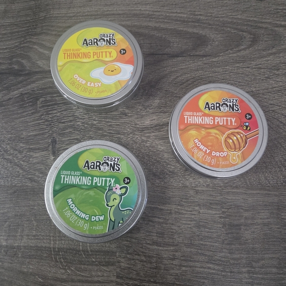 Other - Crazy Aaron's liquid glass thinking putty bundle (3) NEW
